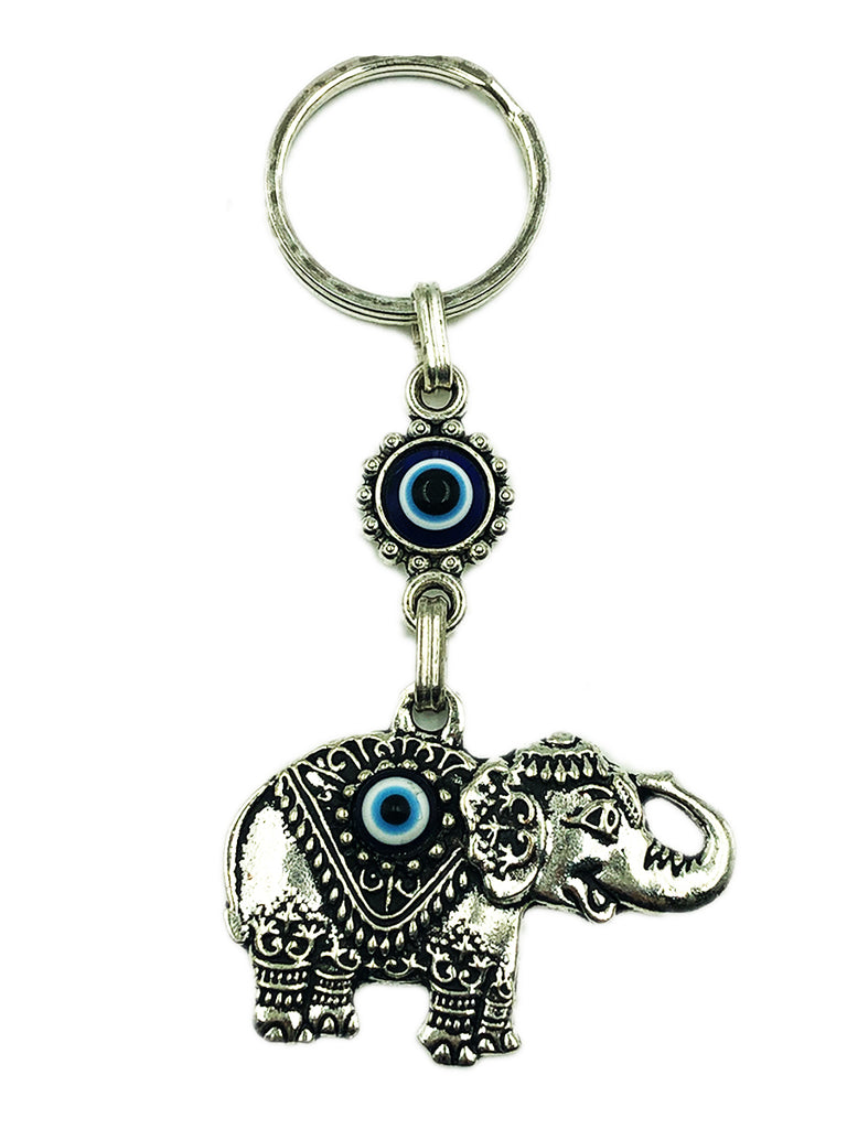 Llavero Elefante Con Ojo Turco - Protección y Estilo en un Accesorio Único
