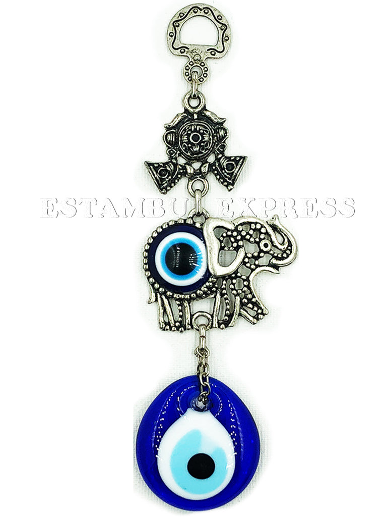 Adorno Para Pared Elefante Y Con Vidrio Ojo Turco