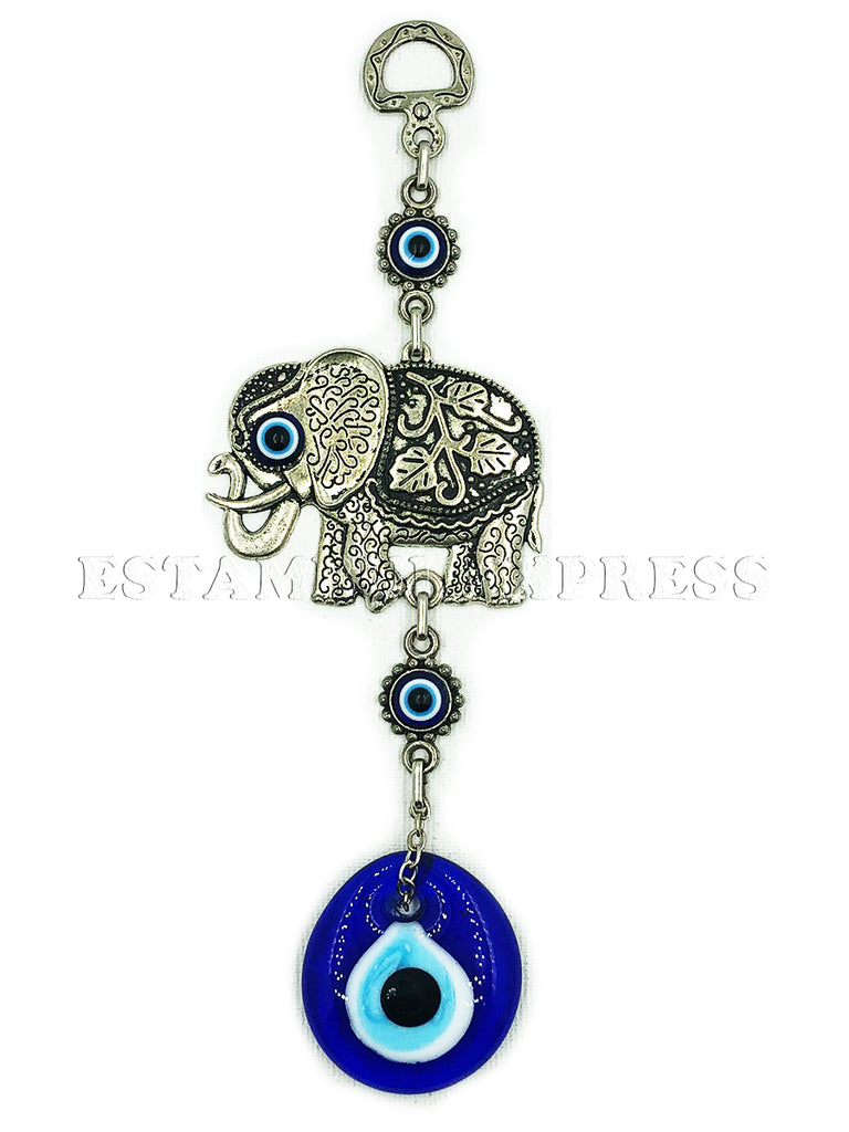 Adorno Para Pared Elefante Y Con Vidrio Ojo Turco