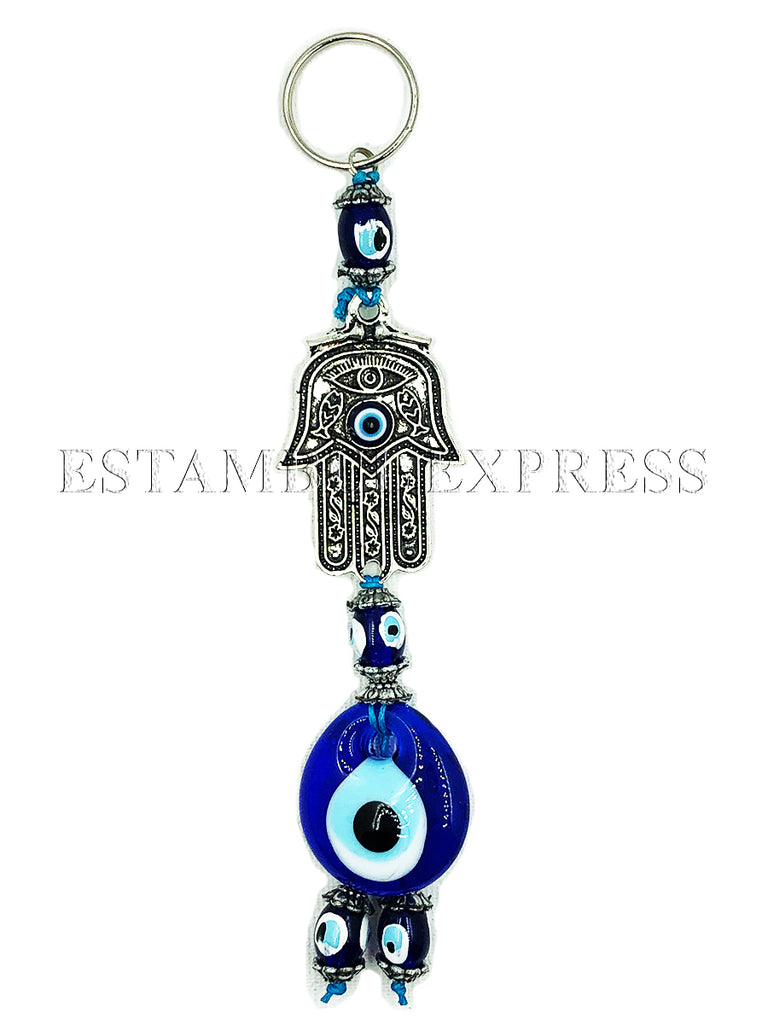 Llavero Mano de Fátima con Vidrio Ojo Turco - Protección y Estilo en un Accesorio Único