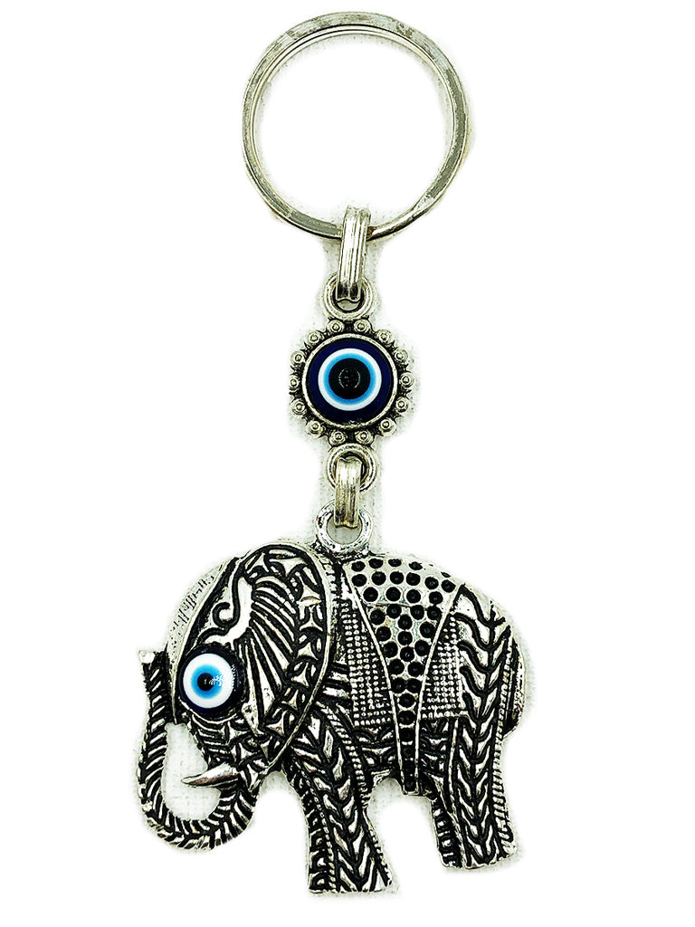 Llavero Elefante Con Ojo Turco - Protección y Estilo en un Accesorio Único