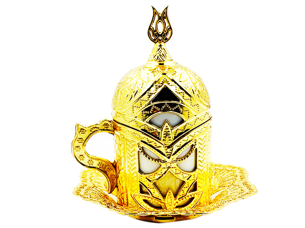 Taza Para Cafe Turco O Espresso Estilo Otomano | Color Dorado