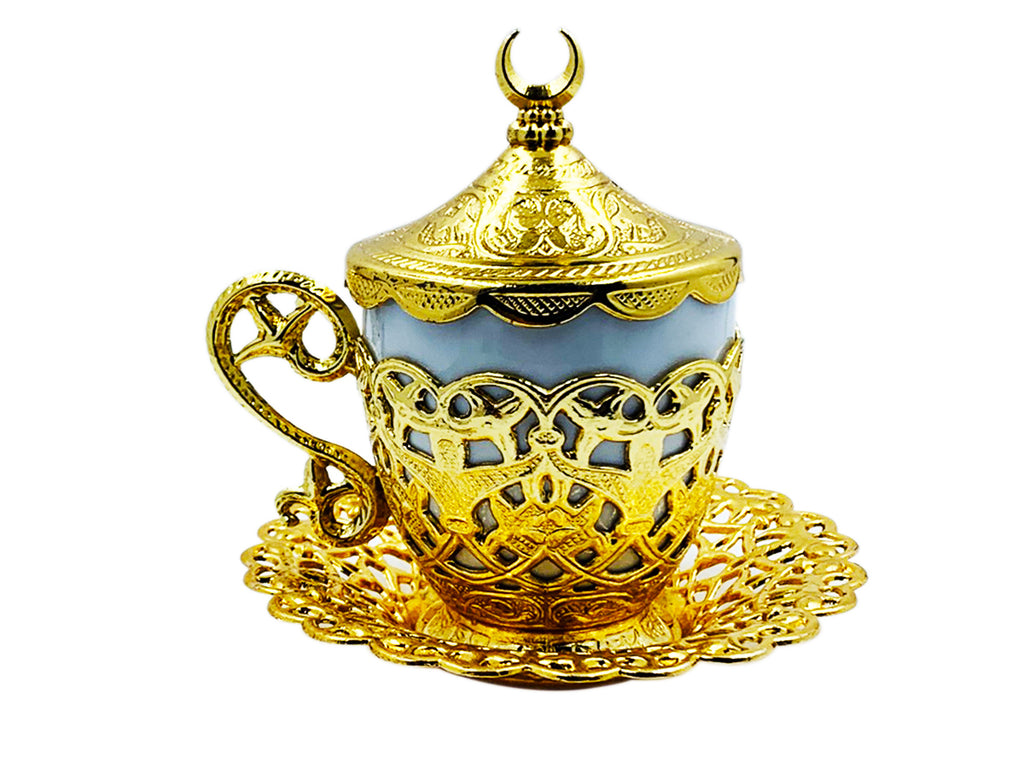 Taza Para Cafe Turco O Espresso Estilo Otomano | Color Dorado