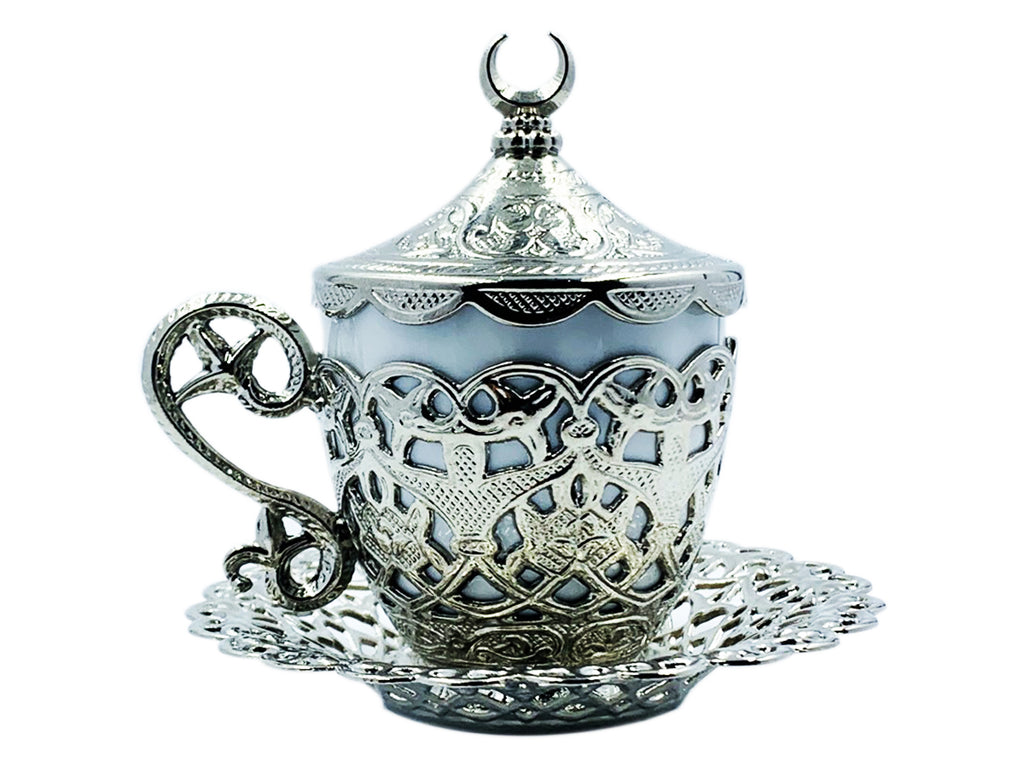 Taza Para Cafe Turco O Espresso Estilo Otomano | Color Plateado